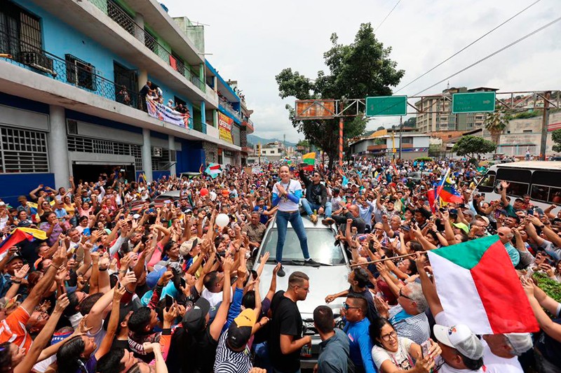 María Corina Machado convoca a una gran marcha en Venezuela y mundial para el próximo sábado #17Ago