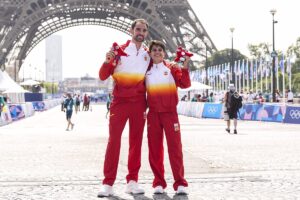 María Pérez y Álvaro Martín, plata y bronce en 20 kms marcha