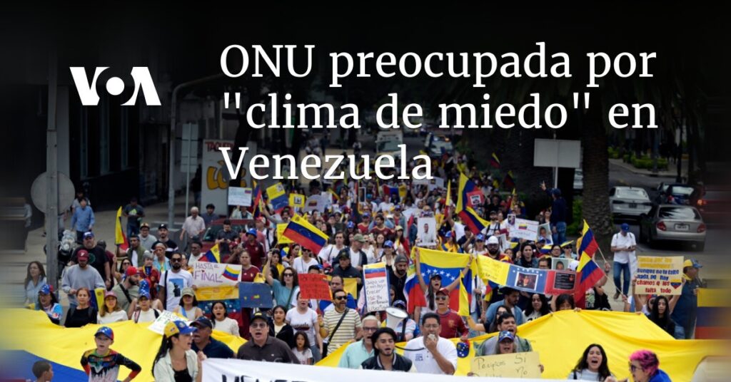 ONU preocupada por "clima de miedo" en Venezuela