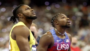 París 2024: estadounidense Noah Lyles gana el oro en los cien metros