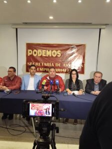 Podemos hace votos por la paz de Venezuela en el tercer mandato de Maduro