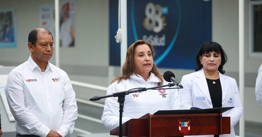 Presidenta Dina Boluarte huye de la prensa: canal estatal fue el único invitado a la inauguración de hospital en SJM