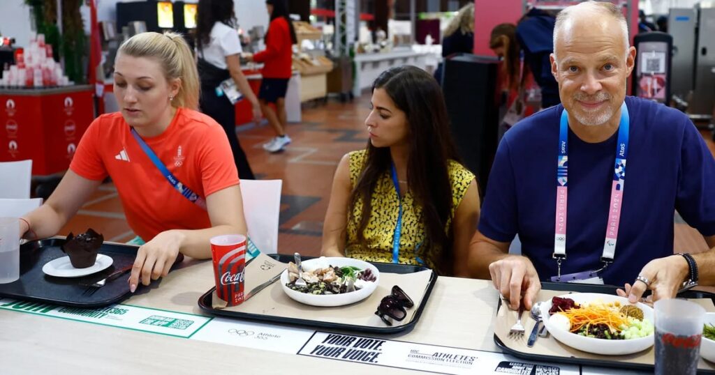 Qué pasa con los alimentos que los atletas no comen en París
