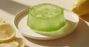 Receta de gelatina de limón y aloe vera para mantener la piel fresca e hidratada
