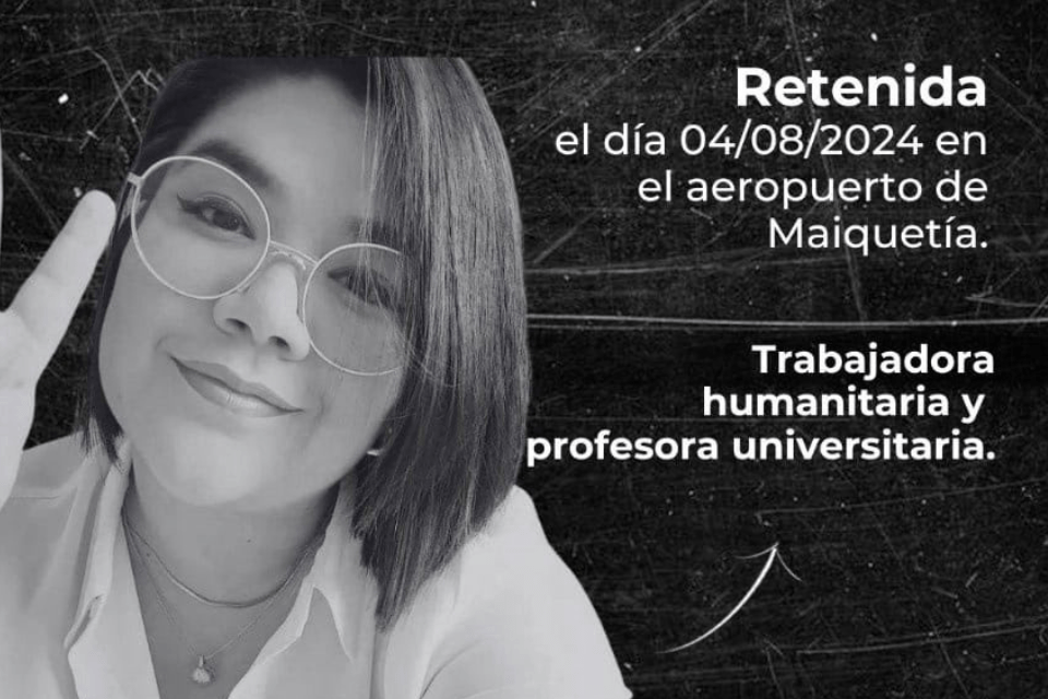 Retienen en Maiquetía a trabajadora humanitaria Edni López, la segunda en 48 horas