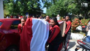 Sena Atlántico entregó la bandera con la que espera romper récord de la más larga del mundo