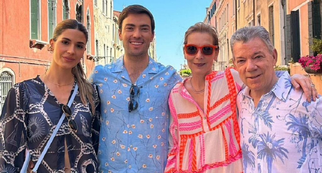 Tarea de 'Tutina' de Santos en la boda de Gabriela Tafur con Esteban Santos