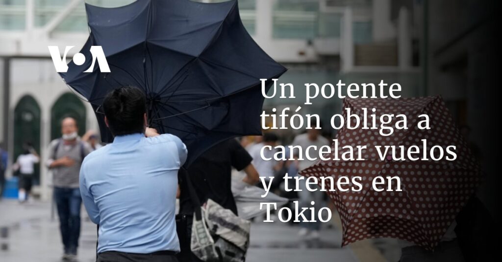 Un potente tifón obliga a cancelar vuelos y trenes en Tokio