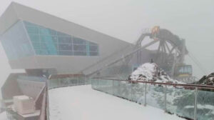 Una nueva nevada se registró en el Pico Espejo