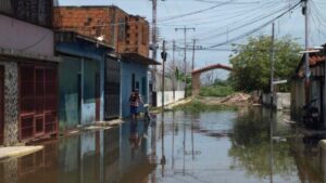 Zona sur de Maracay afectada por las lluvias de las últimas horas