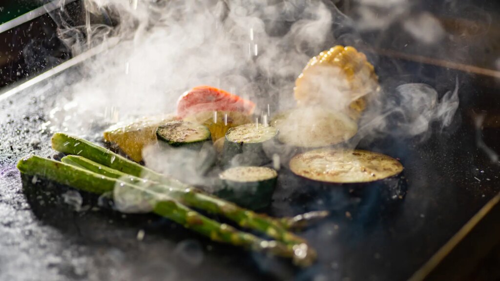 con esta plancha de asar preparará las mejores carnes y verduras