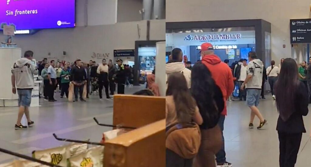 turista se hirió en sala internacional