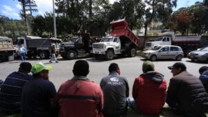 así avanza la protesta en contra del alza del Acpm