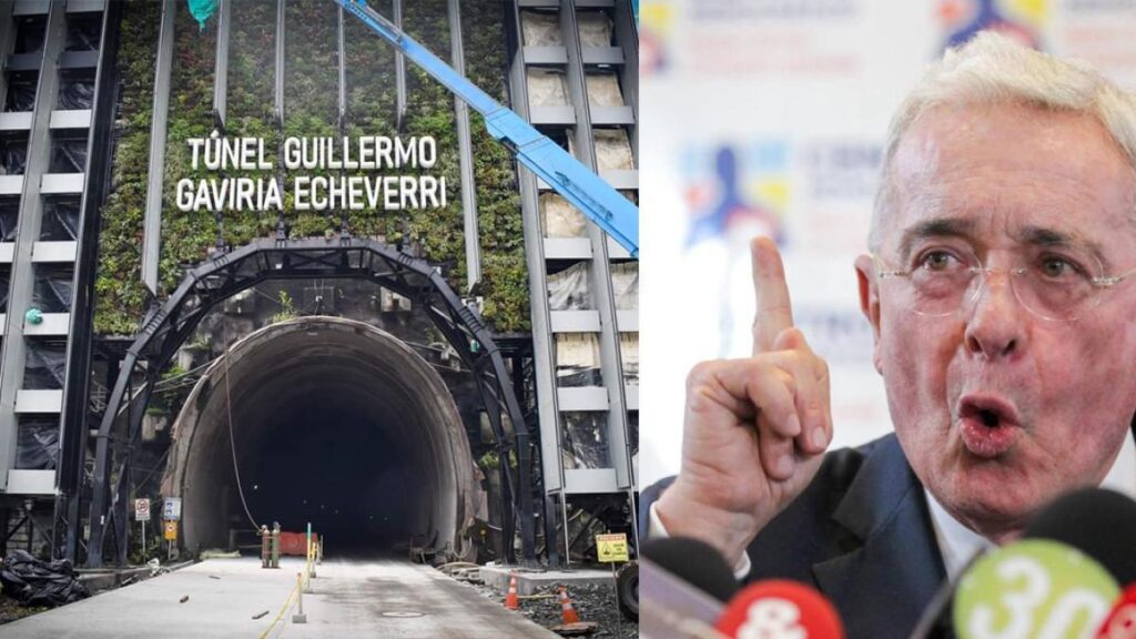 Álvaro Uribe propone usar la 'vaca' para financiar obras del Túnel del Toyo