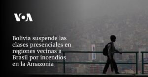 Bolivia suspende clases presenciales en regiones vecinas a Brasil por incendios en la Amazonía