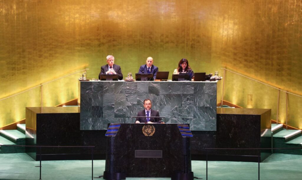 Canciller Gil abogó un “verdadero multilateralismo” en la Cumbre del Futuro