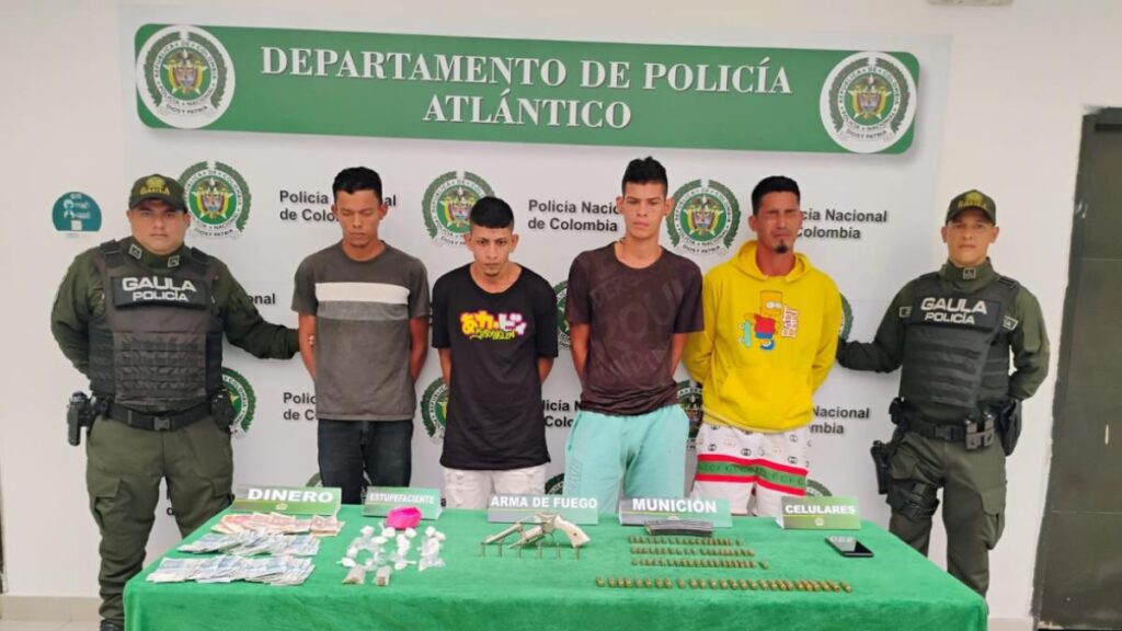 Capturaron a cuatro presuntos extorsionistas de 'los Pepes' que tenían azotados a comerciantes en el oriente del Atlántico