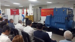 China dona a Cuba 10 generadores para grupos electrógenos