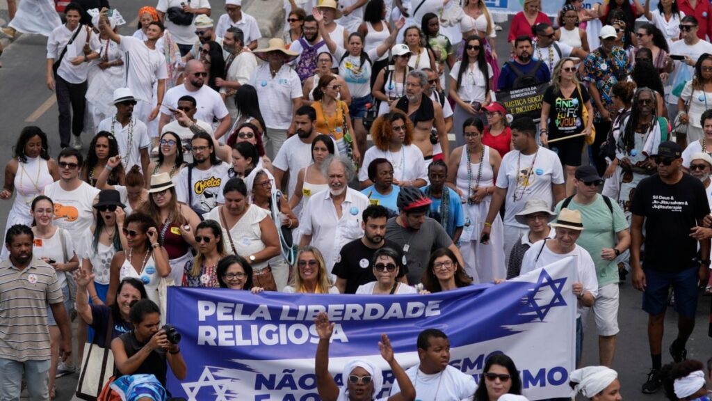 Cientos marchan en Brasil en pro de la libertad religiosa ante aumento de casos de intolerancia
