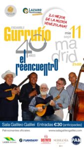 El Ensamble Gurrufio celebra 40 años promoviendo la música venezolana con un concierto en Madrid – El Venezolano News