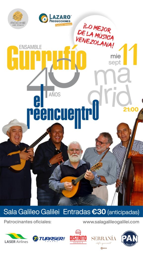 El Ensamble Gurrufio celebra 40 años promoviendo la música venezolana con un concierto en Madrid – El Venezolano News