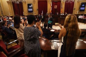 El PP balear mantiene como presidente a Le Senne con su abstención entre críticas a Vox "por querer mantener la silla"