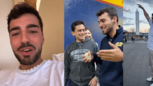 El tiktoker Fran Cuéllar llegó a Bogotá tras viralizarse por un video sobre Colombia