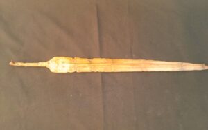 espada dorada con una inscripción única del rey Ramsés II.