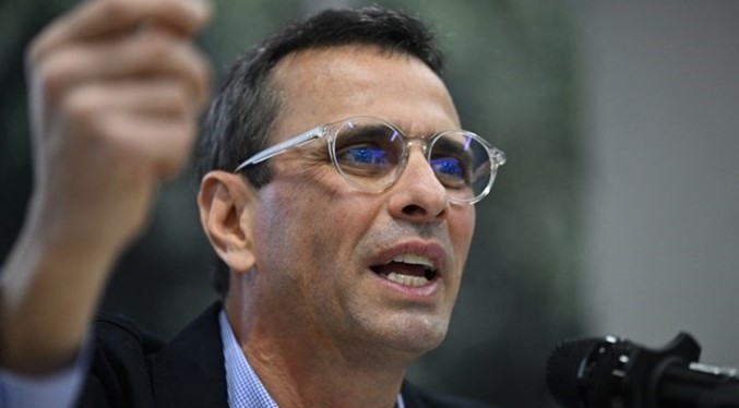Henrique Capriles renuncia a la Junta Directiva de Primero Justicia