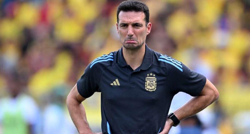 Lionel Scaloni pulló contra Colombia por decisión clave en derrota de Argentina