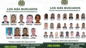 Policía presentó el cartel de los más buscados por homicidio y hurto