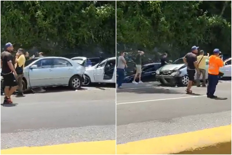 Se registró un accidente vehicular en la autopista Regional del Centro este #14Sep