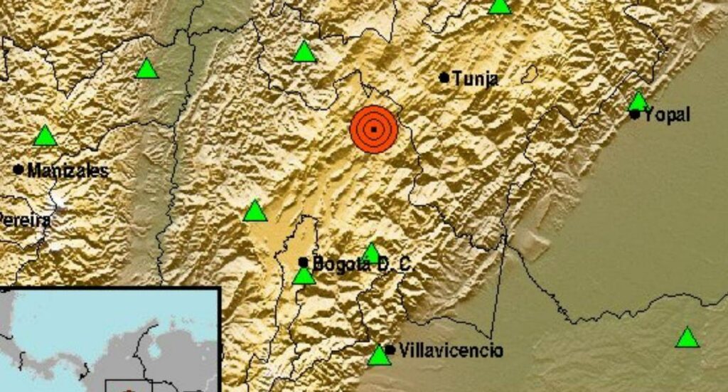 Temblor en Colombia hoy 8 de septiembre en Cundinamarca y Santander