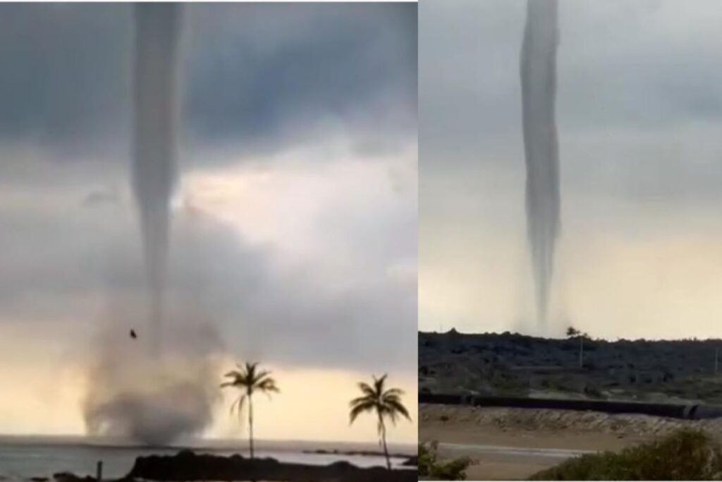 Tromba marina se convierte en tornado en Margarita, dejando daños materiales
