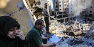 Una Beirut colapsada por los desplazados despide a Nasralá bajo los drones de Israel