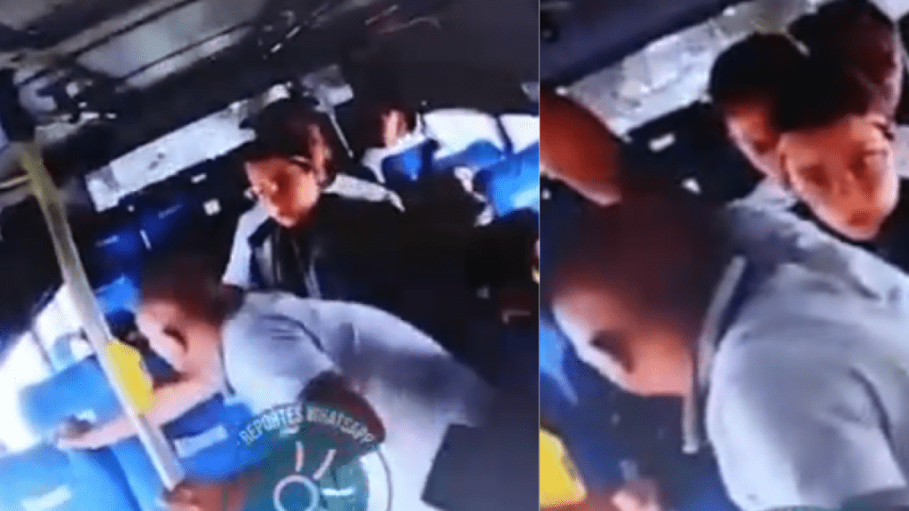 Video registró cómo delincuentes robaron a una mujer luego de, presuntamente, drogarla en un bus entre Medellín y La Ceja