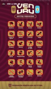 Vinotinto vs Uruguay: prohibieron la entrada de banderas en el Monumental