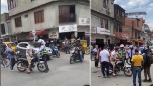 le dieron puños y patadas