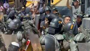 video de intervención de la Policía en peaje Papiros hoy