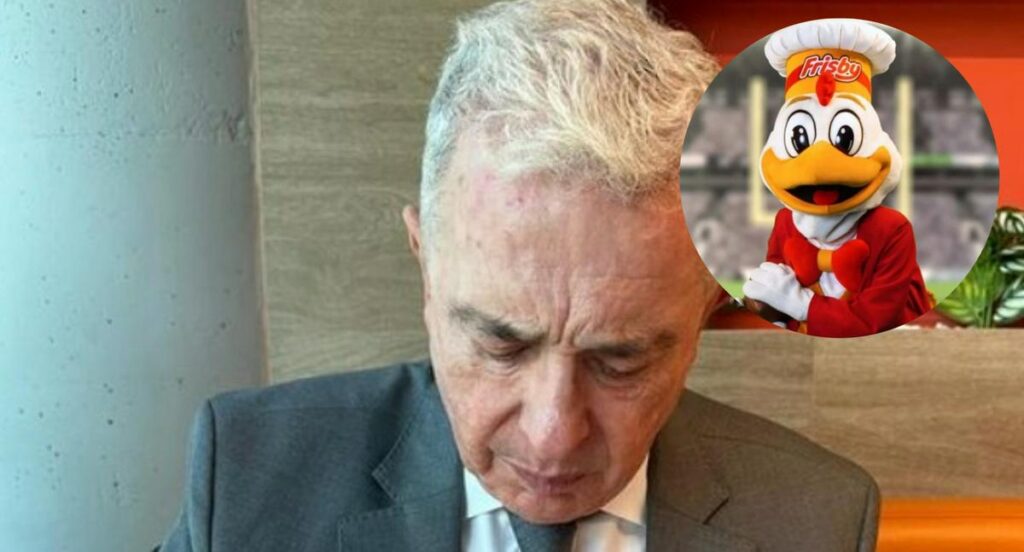 Álvaro Uribe visitó Frisby; comió pollo y dio mensaje