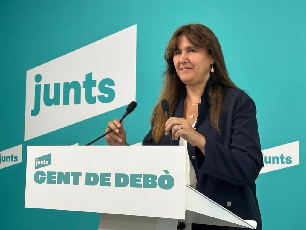Borràs (Junts) niega que haya "abierto la puerta a ninguna moción de censura" a Sánchez