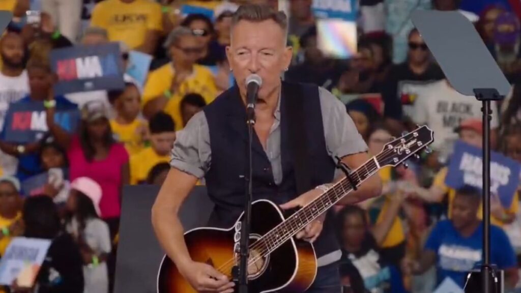 Bruce Springsteen apoyó a Kamala Harris y afirmó que Donald Trump es un tirano