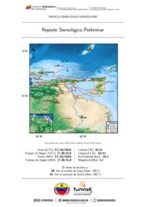 Cuatro sismos más se han dado este lunes en el oriente del país
