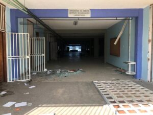 Destrucción y desolación del Instituto Oceanográfico de Venezuela