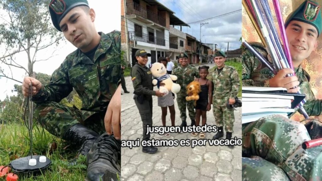 El soldado que, en medio de combates en Nariño, hace manualidades y les lleva regalos a los niños de pueblos remotos: ‘Sueño con una fundación’