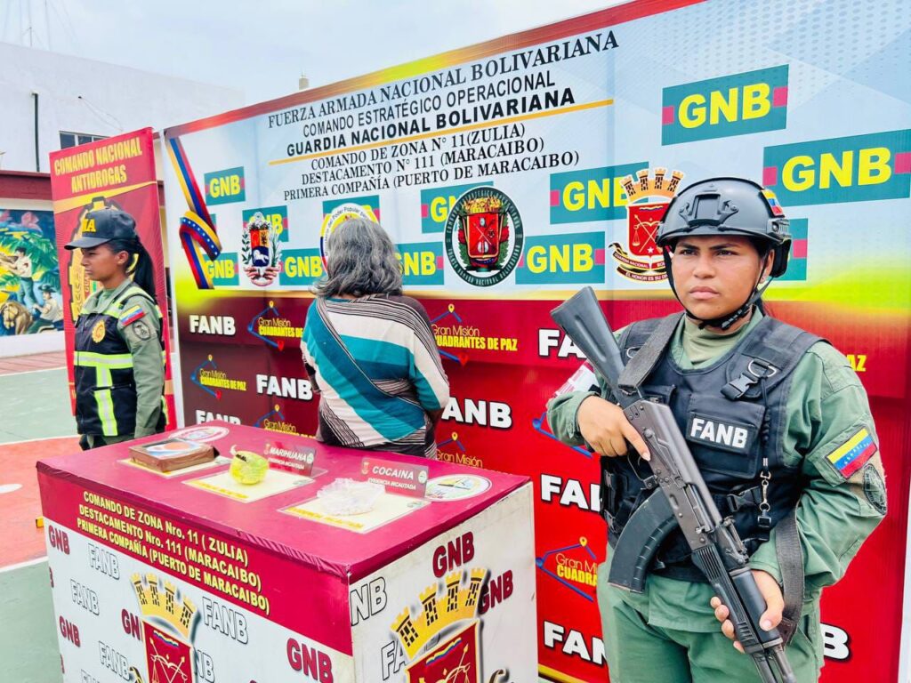 GNB captura a una mujer con marihuana y cocaína