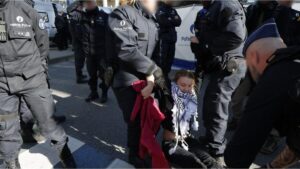 Greta Thunberg fue detenida en Bélgica tras participar de una protesta