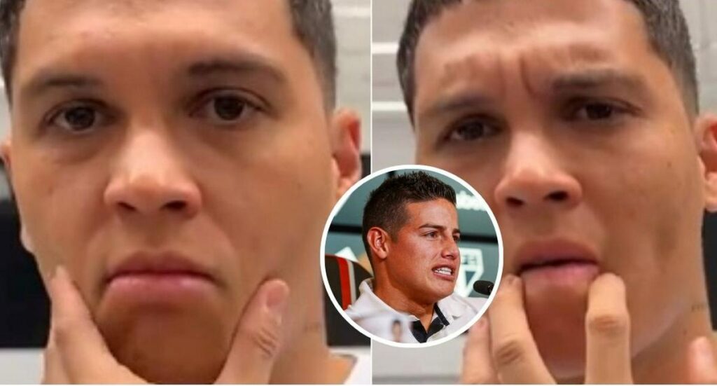 Juan Fernando Quintero paró a periodista por pulla de James Rodríguez en Brasil