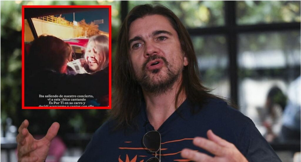 Juanes sorprende a fanática en Oklahoma que cantaba 'Es por ti' en un semáforo