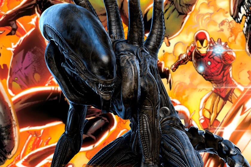 Los Vengadores de Marvel se están partiendo la cara con los xenomorfos de la saga Alien en esta nueva serie de cómics